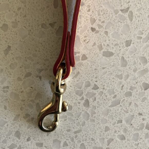 Dooney & Bourke Lilac Canvas and Leather Monogram Wristlet Purse - Picture 5 of 10